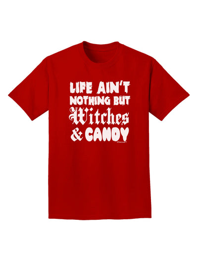 Witches and Candy Adult Dark T-Shirt-Mens T-Shirt-TooLoud-Red-Small-Davson Sales