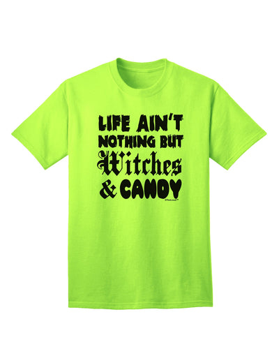 Witches and Candy Adult T-Shirt-Mens T-Shirt-TooLoud-Neon-Green-Small-Davson Sales