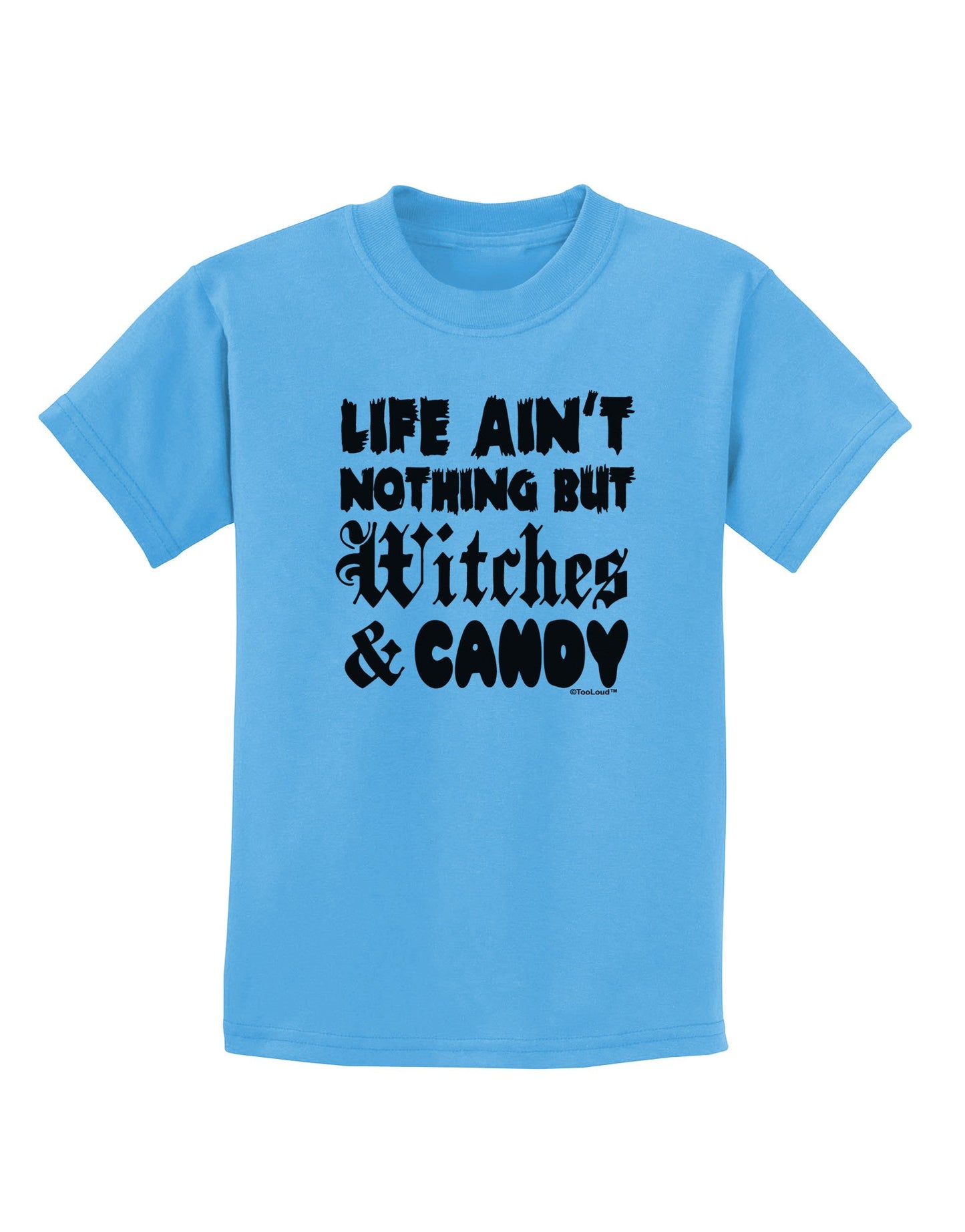 Witches and Candy Childrens T-Shirt-Childrens T-Shirt-TooLoud-Aquatic-Blue-X-Small-Davson Sales