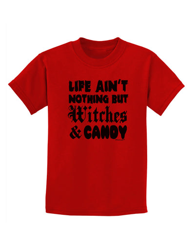 Witches and Candy Childrens T-Shirt-Childrens T-Shirt-TooLoud-Red-X-Small-Davson Sales