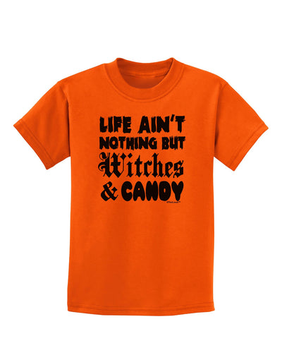 Witches and Candy Childrens T-Shirt-Childrens T-Shirt-TooLoud-Orange-X-Small-Davson Sales