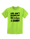 Witches and Candy Childrens T-Shirt-Childrens T-Shirt-TooLoud-Lime-Green-X-Small-Davson Sales