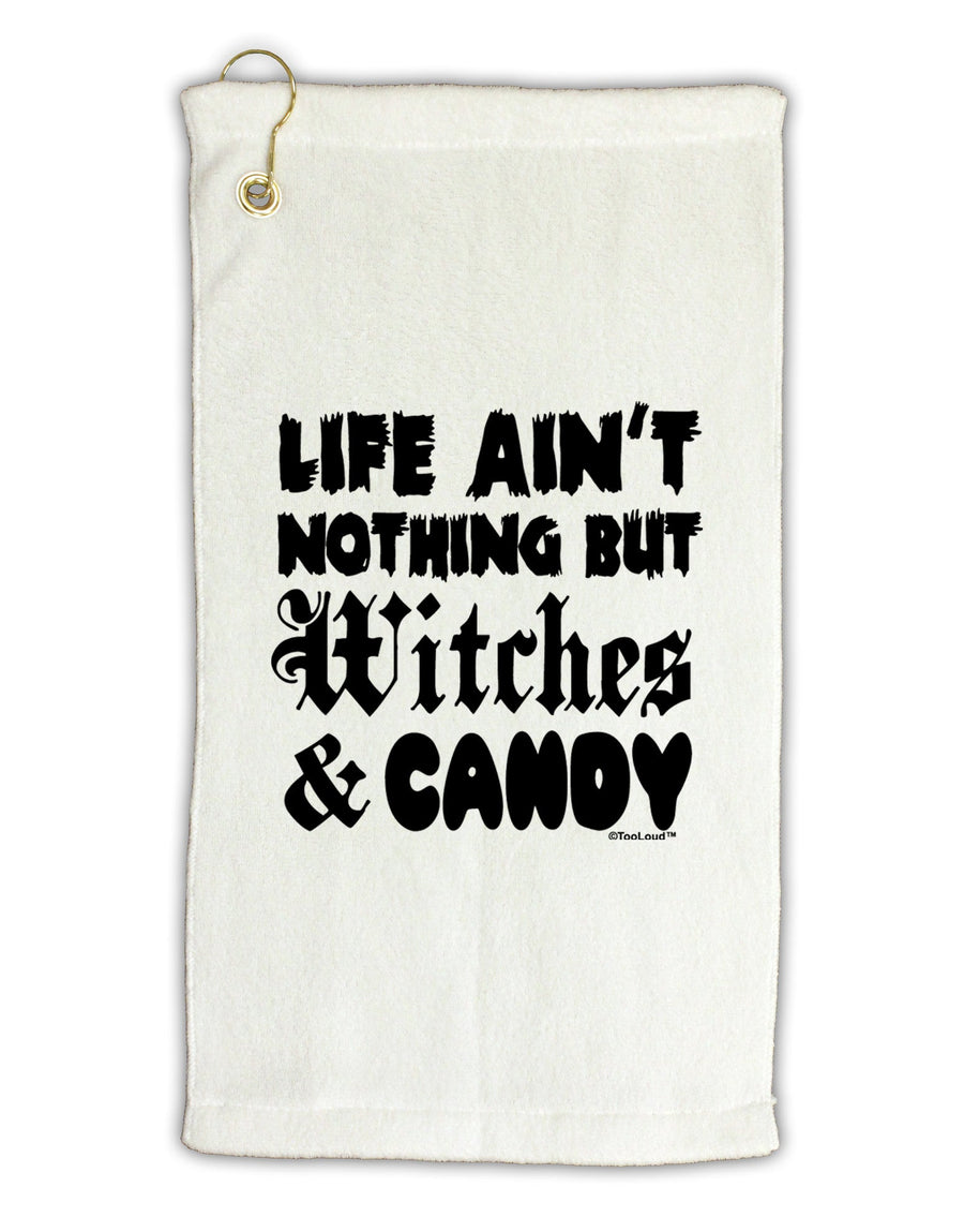 Witches and Candy Micro Terry Gromet Golf Towel 11&#x22;x19-Golf Towel-TooLoud-White-Davson Sales