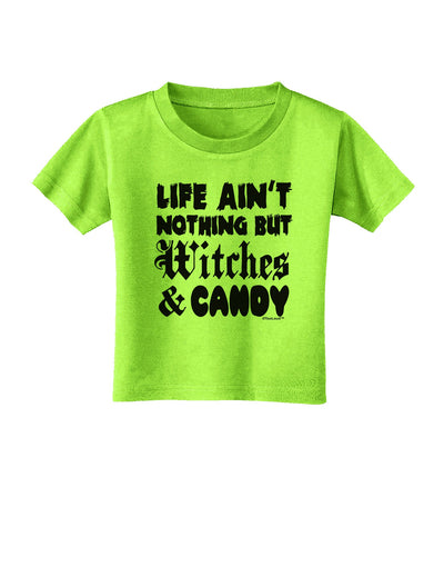 Witches and Candy Toddler T-Shirt-Toddler T-Shirt-TooLoud-Lime-Green-2T-Davson Sales