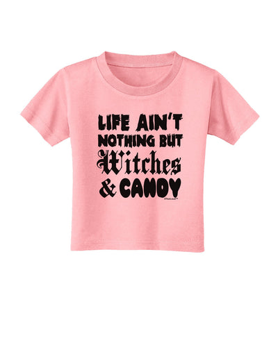 Witches and Candy Toddler T-Shirt-Toddler T-Shirt-TooLoud-Candy-Pink-2T-Davson Sales