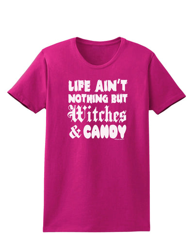 Witches and Candy Womens Dark T-Shirt-TooLoud-Hot-Pink-Small-Davson Sales