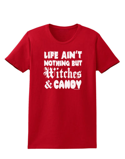 Witches and Candy Womens Dark T-Shirt-TooLoud-Red-X-Small-Davson Sales