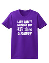 Witches and Candy Womens Dark T-Shirt-TooLoud-Purple-X-Small-Davson Sales