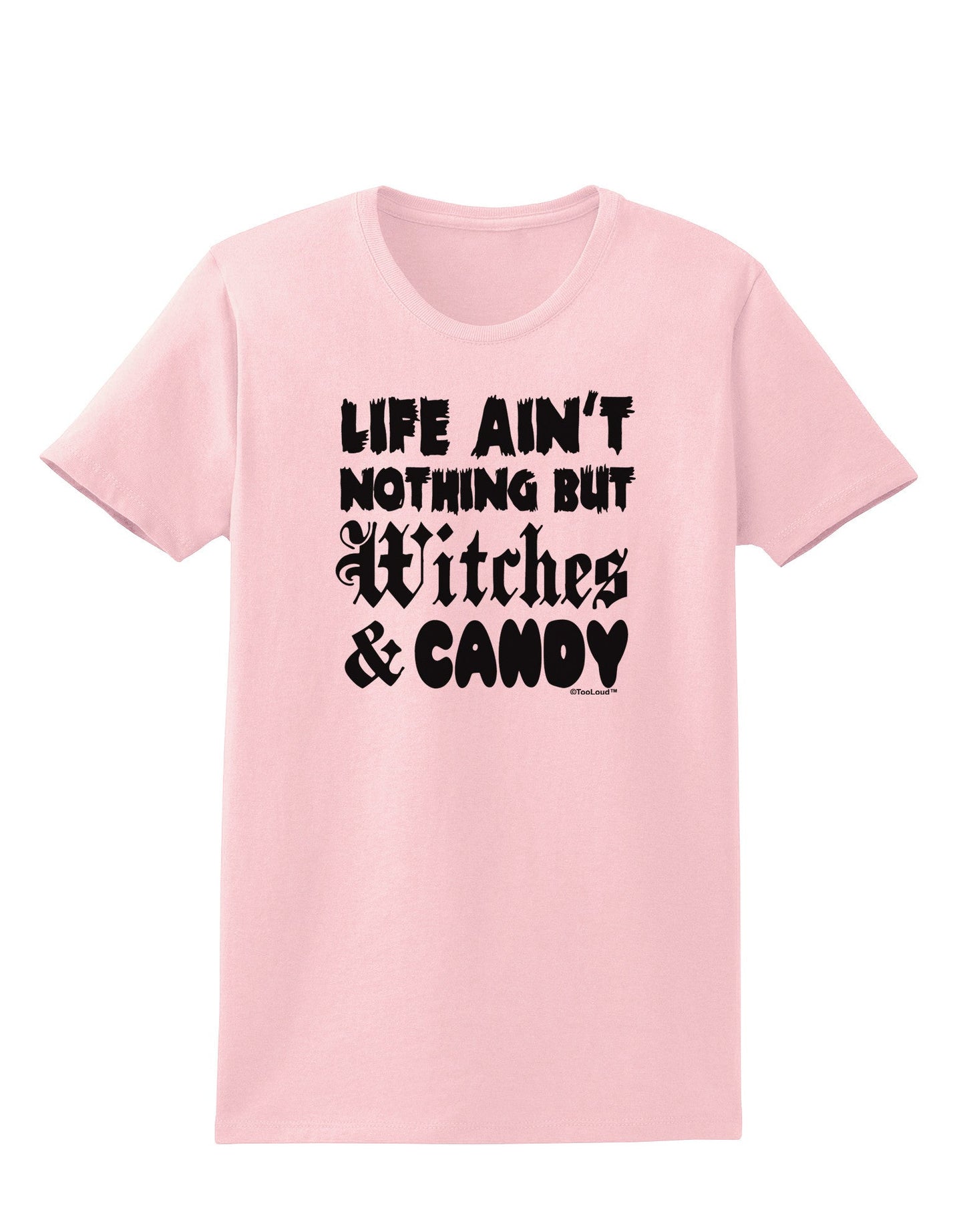 Witches and Candy Womens T-Shirt-Womens T-Shirt-TooLoud-PalePink-X-Small-Davson Sales