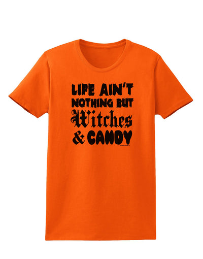 Witches and Candy Womens T-Shirt-Womens T-Shirt-TooLoud-Orange-X-Small-Davson Sales