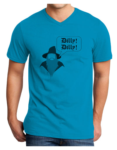 Wizard Dilly Dilly Adult V-Neck T-shirt by TooLoud-Mens V-Neck T-Shirt-TooLoud-Turquoise-Small-Davson Sales