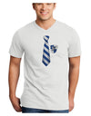 Wizard Tie Blue and Silver Adult V-Neck T-shirt-Mens V-Neck T-Shirt-TooLoud-White-Small-Davson Sales