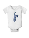 Wizard Tie Blue and Silver Baby Romper Bodysuit-Baby Romper-TooLoud-White-06-Months-Davson Sales