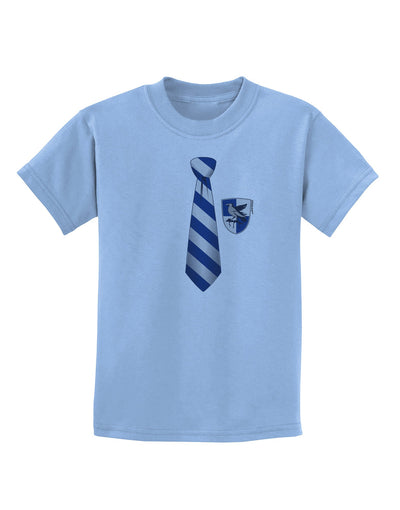 Wizard Tie Blue and Silver Childrens T-Shirt-Childrens T-Shirt-TooLoud-Light-Blue-X-Small-Davson Sales