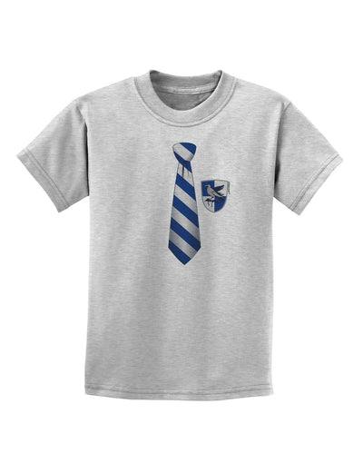 Wizard Tie Blue and Silver Childrens T-Shirt-Childrens T-Shirt-TooLoud-AshGray-X-Small-Davson Sales