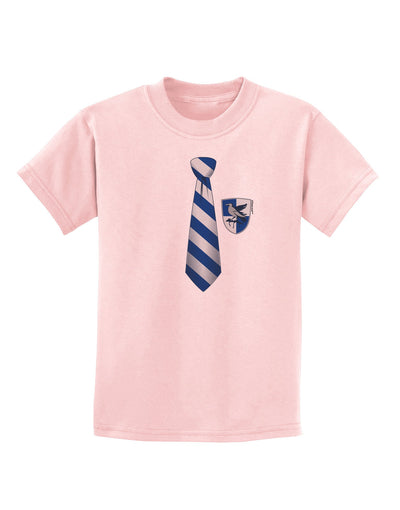 Wizard Tie Blue and Silver Childrens T-Shirt-Childrens T-Shirt-TooLoud-PalePink-X-Small-Davson Sales