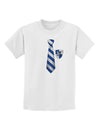 Wizard Tie Blue and Silver Childrens T-Shirt-Childrens T-Shirt-TooLoud-White-X-Small-Davson Sales