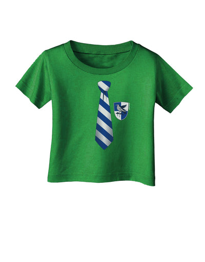 Wizard Tie Blue and Silver Infant T-Shirt Dark-Infant T-Shirt-TooLoud-Clover-Green-06-Months-Davson Sales