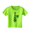 Wizard Tie Green and Silver Toddler T-Shirt-Toddler T-Shirt-TooLoud-Lime-Green-2T-Davson Sales