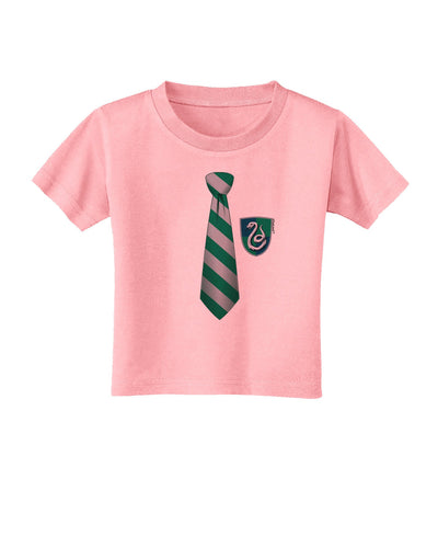 Wizard Tie Green and Silver Toddler T-Shirt-Toddler T-Shirt-TooLoud-Candy-Pink-2T-Davson Sales