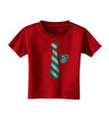 Wizard Tie Green and Silver Toddler T-Shirt Dark-Toddler T-Shirt-TooLoud-Red-2T-Davson Sales