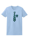 Wizard Tie Green and Silver Womens T-Shirt-Womens T-Shirt-TooLoud-Light-Blue-X-Small-Davson Sales