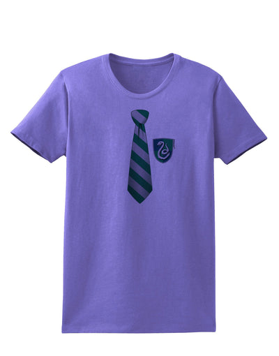 Wizard Tie Green and Silver Womens T-Shirt-Womens T-Shirt-TooLoud-Violet-X-Small-Davson Sales