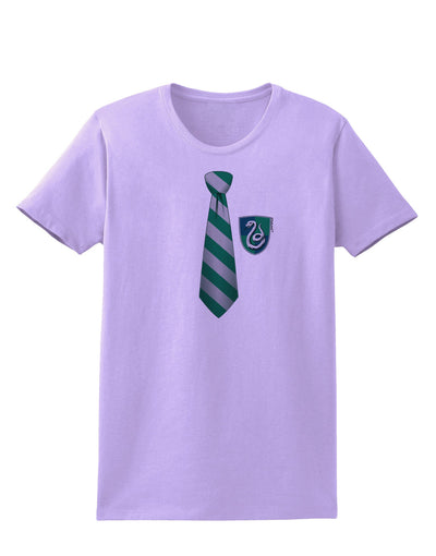 Wizard Tie Green and Silver Womens T-Shirt-Womens T-Shirt-TooLoud-Lavender-X-Small-Davson Sales