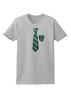 Wizard Tie Green and Silver Womens T-Shirt-Womens T-Shirt-TooLoud-AshGray-X-Small-Davson Sales