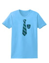 Wizard Tie Green and Silver Womens T-Shirt-Womens T-Shirt-TooLoud-Aquatic-Blue-X-Small-Davson Sales