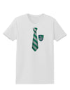 Wizard Tie Green and Silver Womens T-Shirt-Womens T-Shirt-TooLoud-White-X-Small-Davson Sales