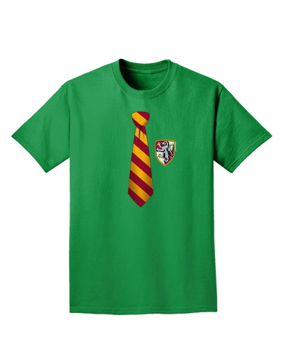 Wizard Tie Red and Yellow Adult Dark T-Shirt-Mens T-Shirt-TooLoud-Kelly-Green-Small-Davson Sales