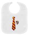 Wizard Tie Red and Yellow Baby Bib