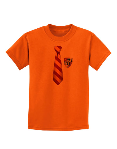 Wizard Tie Red and Yellow Childrens T-Shirt-Childrens T-Shirt-TooLoud-Orange-X-Small-Davson Sales