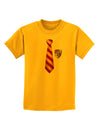 Wizard Tie Red and Yellow Childrens T-Shirt-Childrens T-Shirt-TooLoud-Gold-X-Small-Davson Sales