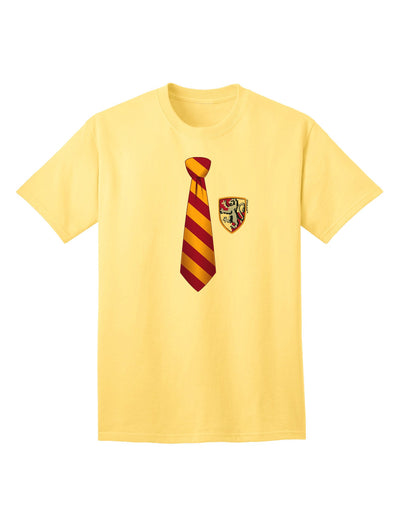 Wizard Tie Red and Yellow - Premium Adult T-Shirt for Enthusiasts-Mens T-shirts-TooLoud-Yellow-Small-Davson Sales