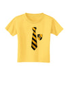 Wizard Tie Yellow and Black Toddler T-Shirt-Toddler T-Shirt-TooLoud-Yellow-2T-Davson Sales