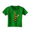 Wizard Tie Yellow and Black Toddler T-Shirt Dark-Toddler T-Shirt-TooLoud-Clover-Green-2T-Davson Sales