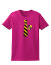 Wizard Tie Yellow and Black Womens Dark T-Shirt-TooLoud-Hot-Pink-Small-Davson Sales