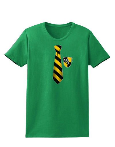 Wizard Tie Yellow and Black Womens Dark T-Shirt-TooLoud-Kelly-Green-X-Small-Davson Sales