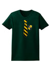 Wizard Tie Yellow and Black Womens Dark T-Shirt-TooLoud-Forest-Green-Small-Davson Sales