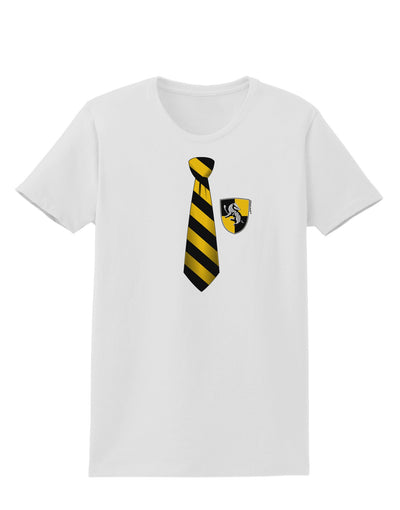 Wizard Tie Yellow and Black Womens T-Shirt-Womens T-Shirt-TooLoud-White-X-Small-Davson Sales