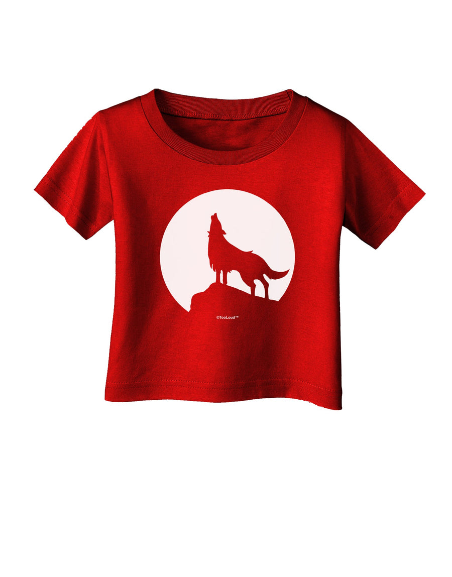 Wolf Howling at the Moon - Design #1 Infant T-Shirt Dark by TooLoud-Infant T-Shirt-TooLoud-Black-06-Months-Davson Sales