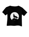 Wolf Howling at the Moon - Design #1 Infant T-Shirt Dark by TooLoud-Infant T-Shirt-TooLoud-Black-06-Months-Davson Sales