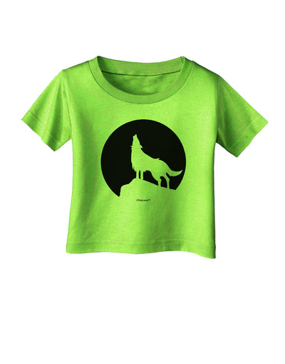 Wolf Howling at the Moon - Design #1 Infant T-Shirt by TooLoud-Infant T-Shirt-TooLoud-Lime-Green-06-Months-Davson Sales