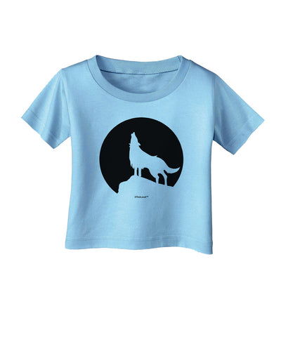 Wolf Howling at the Moon - Design #1 Infant T-Shirt by TooLoud-Infant T-Shirt-TooLoud-Aquatic-Blue-06-Months-Davson Sales