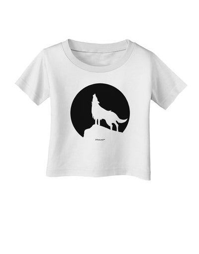 Wolf Howling at the Moon - Design #1 Infant T-Shirt by TooLoud-Infant T-Shirt-TooLoud-White-06-Months-Davson Sales