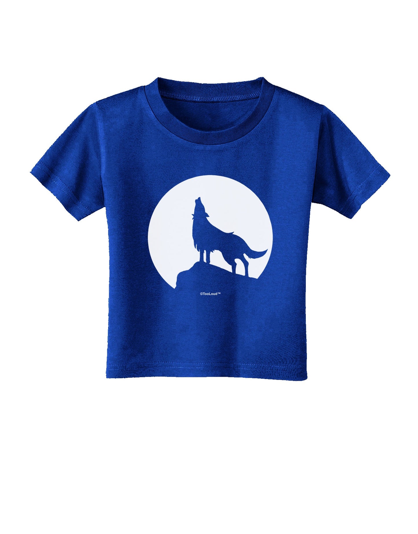 Wolf Howling at the Moon - Design #1 Toddler T-Shirt Dark by TooLoud-Toddler T-Shirt-TooLoud-Red-2T-Davson Sales