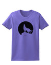 Wolf Howling at the Moon - Design #1 Womens T-Shirt by TooLoud-Womens T-Shirt-TooLoud-Violet-X-Small-Davson Sales