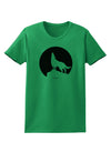 Wolf Howling at the Moon - Design #1 Womens T-Shirt by TooLoud-Womens T-Shirt-TooLoud-Kelly-Green-X-Small-Davson Sales